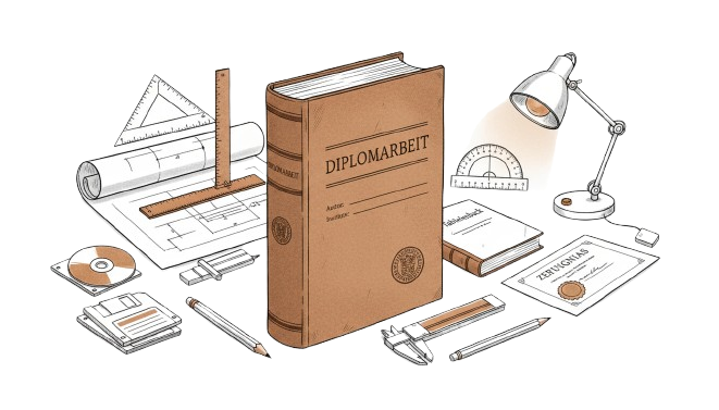 Professionell gedruckte und gebundene Diplomarbeit
